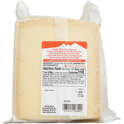 Emmi Le Gruyere Switzerland AOP Triple Source Cheese, 1 lb