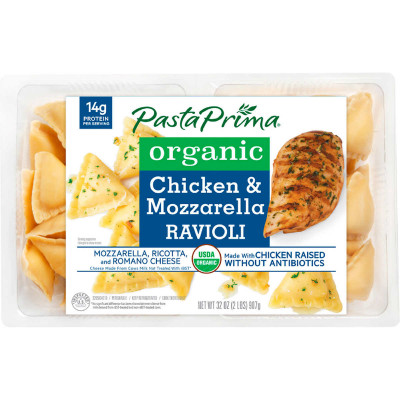 Pasta Prima Organic Grilled Chicken & Mozzarella Ravioli, 16 oz
