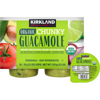Kirkland Signature Organic Chunky Guacamole, 2.5 oz, 16 ct