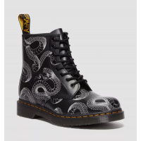 1460 SERPENT PRINT LEATHER LACE UP BOOTS
