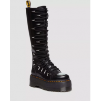 1B60 MAX LACE UP KNEE HIGH PLATFORM BOOTS