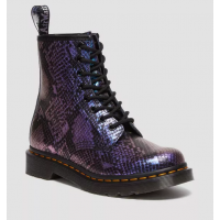 1460 SNAKE PRINT EMBOSS LEATHER LACE UP BOOTS