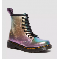 JUNIOR 1460 RAINBOW CRINKLE LEATHER LACE UP BOOTS