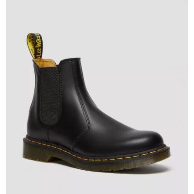 2976 YELLOW STITCH SMOOTH LEATHER CHELSEA BOOTS