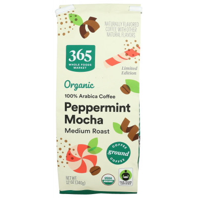365 By Whole Foods Market, Organic Peppermint Mocha Ground Coffee, 12 Ounce
