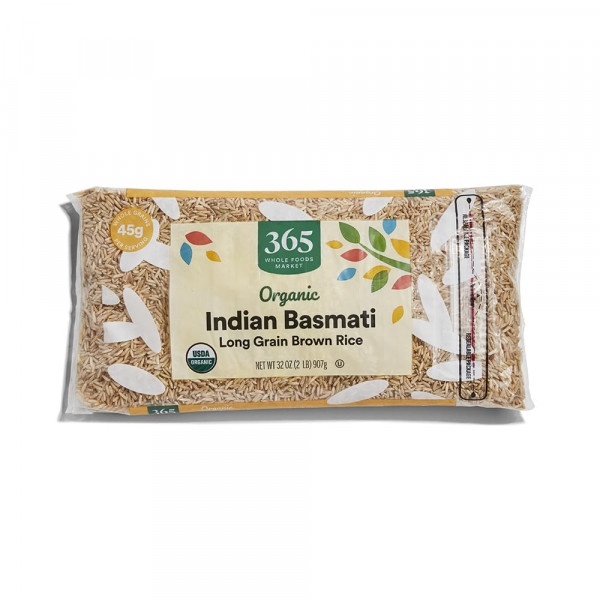 365 by Whole Foods Market, Rice Indian Basmati Brown Organic, 32 Ounce