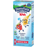 Stonyfield Organic Kids Strawberry Banana Whole Milk Yogurt Tubes, 2 oz., 8 Ct - #1 Organic Kids Yogurt, No Artificial Flavors or Sweeteners
