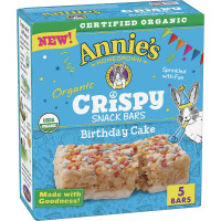 ANNIES HOMEGROWN Organic Birthday Cake Crispy, 3.9 OZ