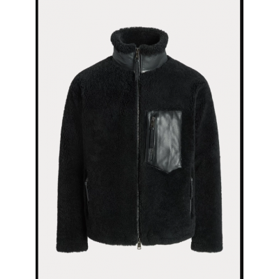 Lionel Leather-Trim Shearling Jacket