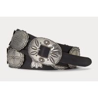 Leather Cast Concho Belt