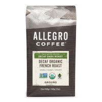 Allegro Coffee Decaf Organic French Roast Ground Coffee, 12 oz (Pack of 1)