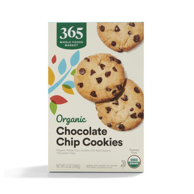 365 by Whole Foods Market, Organic Chocolate Chip Cookies, 12 Ounce