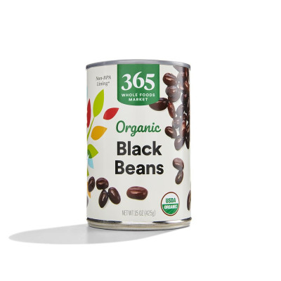 365 by Whole Foods Market, Beans Black Organic, 15 Ounce