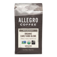 Allegro Coffee Organic Early Bird Blend Ground Coffee, 12 oz