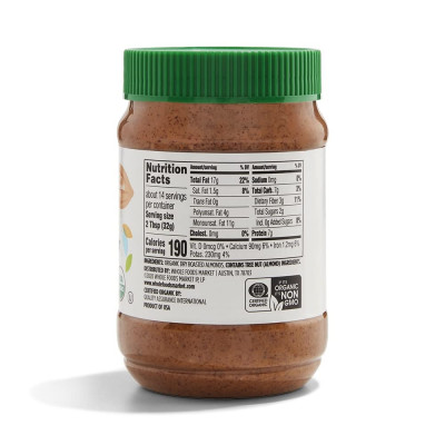 365 by Whole Foods Market, Organic Creamy Almond Butter, 16 Ounce