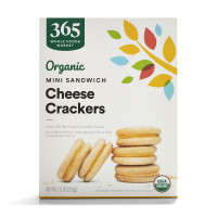 365 by Whole Foods Market, Organic Mini Cheese Sandwich Crackers, 7.5 Ounce