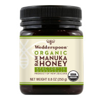 Wedderspoon Raw Organic Manuka Honey KFactor 16+, 8.8 Oz, Unpasteurized, Genuine New Zealand Honey, Multi-Functional, Non-GMO Superfood, Kfactor, Traceable from Our Hives to Your Home