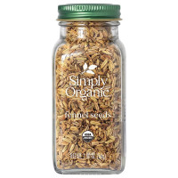 Simply Organic Fennel Seed, Certified Organic | 1.9 oz | Foeniculum vulgare Mill.