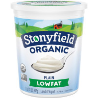 Stonyfield Organic Lowfat Yogurt, Plain, 32 oz. – 7g of Protein, Multiserving Yogurt Snack & Cooking Substitute