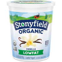 Stonyfield Organic Lowfat Yogurt, Vanilla, 32 oz. – 6g of Protein, Multiserving Yogurt