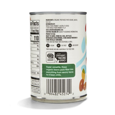 365 by Whole Foods Market, Organic Pinto Beans, 15.5 Ounce