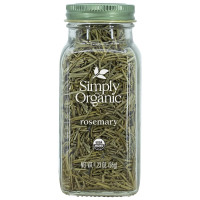 Simply Organic Whole Rosemary Leaf, 1.23 Ounce, Pungent, Herbaceous, Fresh Earthy Taste & Aroma, Kosher, Certified Organic