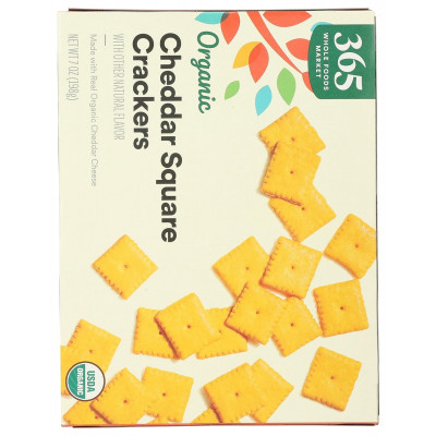 365 by Whole Foods Market, Organic Cheddar Squares, 7 Ounce