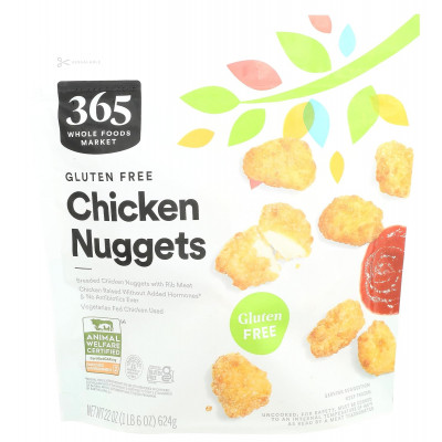 365 By Whole Foods Market, Chicken Nugget Breaded Gluten Free Frozen Step 2, 22 Ounce