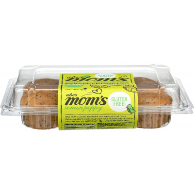 Abe's, Mom's Gluten Free & Vegan Lemon Poppy Seed Mini Muffins, 6 Pack
