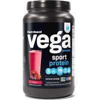 Vega Sport Premium Vegan Protein Powder, Berry - 30g Plant Based Protein, 5g BCAAs, Low Carb, Keto, Dairy Free, Gluten Free, Non GMO, Pea Protein for Women & Men, 1.8 lbs (Packaging May Vary)