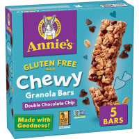 Annie's Gluten Free Chewy Granola Bars, Double Chocolate Chip, 5 Bars, 4.9 oz.