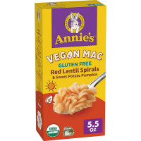 Annie's Organic Vegan Mac, Red Lentil Spiral with Sweet Potato Pumpkin Sauce, Gluten Free, 5.5 oz.