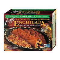 Amy's Frozen Meals, Vegan Black Bean and Vegetable Enchilada With Rice and Beans, Organic Vegetables, Gluten Free Microwave Meals, 10 Oz