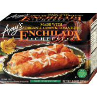Amy's Frozen Meals, Cheese Enchilada, Made With Organic Corn and Tomatoes, Gluten Free Microwave Meals, 9 Oz