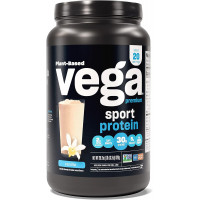 Vega Sport Premium Vegan Protein Powder, Vanilla - 30g Plant Based Protein, 5g BCAAs, Low Carb, Keto, Dairy Free, Gluten Free, Non GMO, Pea Protein for Women & Men, 1.8 lbs (Packaging May Vary)