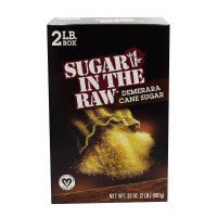 Sugar In The Raw Granulated Turbinado Cane Sugar, No Erythritol, Pure Natural Sweetener, Hot & Cold Drinks, Coffee, Cooking, Baking, Vegan, Gluten-Free, Non-GMO, Bulk Sugar, 2lb Bag (1-Pack)