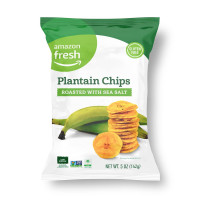 Amazon Fresh - Plantain Chips Roasted with Sea Salt, 5 oz