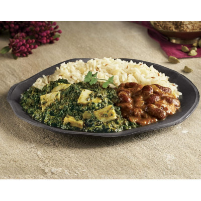 Amy's Frozen Meals, Indian Palak Paneer, Made With Basmati Rice, Cheese, Organic Spinach & Beans, Gluten Free Microwave Meals, 10 Oz