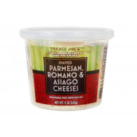 Shaved Parmesan, Romano & Asiago Cheeses 5Oz