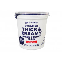 Strained Thick & Creamy Greek Yogurt Plain 32Oz