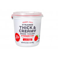 Strawberry Strained Thick & Creamy Greek Yogurt 32Oz