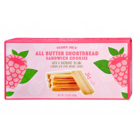 All Butter Shortbread Sandwich Cookies with Raspberry Filling 5.29 Oz