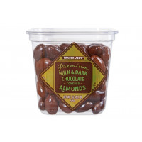 Premium Milk & Dark Chocolate Covered Almonds 16 Oz
