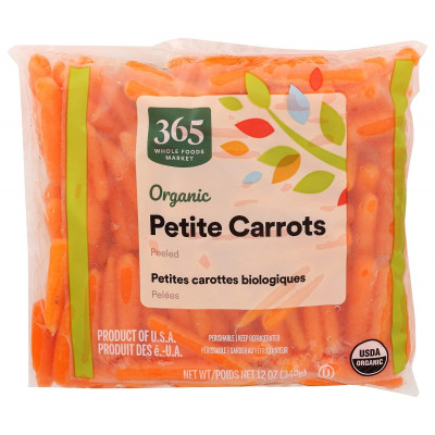 365 by Whole Foods Market, Carrot Petite Peeled Organic, 12 Ounce