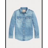 Cotton Denim Western Shirt