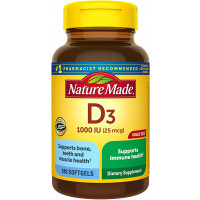 Nature Made Vitamin D3 1000 IU (25 mcg) Softgel