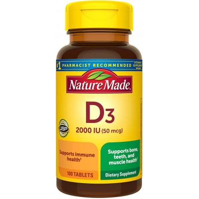 Nature Made Vitamin D3 2000 IU (50 mcg) Tablet