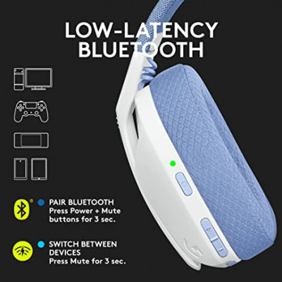 Logitech G435 LIGHTSPEED and Bluetooth Wireless Gaming Headset,18h battery