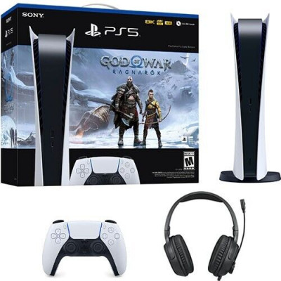 PlayStation®5 Console – God of War™ Ragnarok Bundle, Digital Edition + Lenovo IdeaPad Gaming Headset