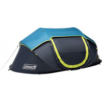 Coleman Pop-Up Camping Tent with Dark Room Technology 2 Person